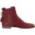 Aquazzura Frou Frou enkellaarsjes in rood suède