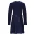B.Nosy midi jurk rib gebreid donkerblauw