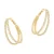 Abrazi gold plated oorbellen Marilyn