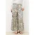 Caroll wide leg regular waist gebloemde broek ecru