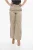 Hoge taille rechte broek in beige