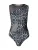ABOUT YOU Shirt body ‘Nela’  grijs / lichtgrijs / zwart