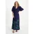 POM Amsterdam gebloemde maxi jurk donkerblauw