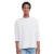 Russell Heren Effen Klassiek T-Shirt met Lange Mouwen (Wit)