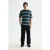 Scotch & Soda Relaxed Fit Chunky Waffle Stripe T-shirt Dark Brown Multi St