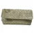 Bottega Veneta Vlinder Intrecciato Flap Clutch Bag in Beige Leder