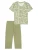 SCHIESSER Pyjama ‘Comfort Essentials’  groen / offwhite