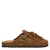 Manfield suède clogs – cognac