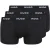 Hugo Heren Boxershorts Katoenmix (Set van 3) (Zwart)
