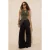 TRENDYOLMİLLA Dames Kaki Effen Mouwloos Getailleerd Blouses