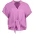 Lavendel droom viscose blouse met striksluiting