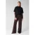 Shoeby wide leg broek – donkerbruin