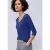 Street One Dames Shirt met hartvormige halslijn in Blauw
