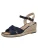 Tamaris Sandaal  beige gemêleerd / donkerblauw