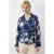 Geometrische Print Blouse met Strikdetails
