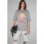Oversized T-shirt met print en borduursel