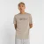 new balance Shirt ‘Heathertech Linear’  stone grey / donkergrijs