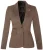 Dames Tweed jaren 1920 visgraat lichtbruine blazer