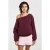 America Today sweater donkerrood