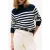 Tommy Hilfiger Cotton Blend Mock-neck Blue/white Eng Stripe