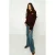 Frankie&Liberty hoodie met backprint donkerrood