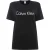 Calvin Klein Katoenen uniseks T-shirt met logo voor volwassenen (Zwart)