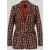 Marc Cain Regular fit lange blazer met labeldetail