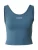 Hummel Sporttop ‘Hiit Intensity’  saffier / lichtgrijs