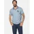 Jan Vanderstorm +FIT Collectie LINDHEIM loose polo Plus Size lichtblauw