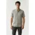 No Excess Shirt Short Sleeve Granddad Solid With Linen Light Army