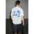 Oversized T-shirt met print en ronde hals