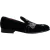 Dolce & Gabbana Zwarte Fluwelen Bloemige Pistol Loafers Heren Schoenen