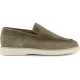 Nette loafers Giorgio groen leer suede effen