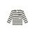 Babyface rechtvallende gestreepte longsleeve – antraciet