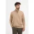 Merso Merino Zip Up 100% Merino Sahara Sand