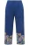 Ulla Popken Broek  petrol / gemengde kleuren