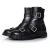 Hank platte juwelen gespschoen enkelboots