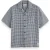 Scotch & Soda Relaxed Fit Short Sleeve Jacquard Shirt Blue Diamond