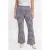 YOEK geruite flared broek Plus Size – blauw