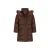 Le Chic gewatteerde winterjas – donkerbruin