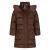 Le Chic gewatteerde winterjas – donkerbruin