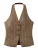 MANGO Gilet ‘Martin’  lichtbeige / bruin
