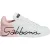 Dolce & Gabbana Witte Roze Portofino Lage Sneakers Schoenen