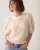 Summum Puff Sleeve Sweater Cozy Cable Knit 7s8041-70102 Trui Korte Mouw 122 Ivory