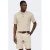 ONLY & SONS regular polo fijn gebreid beige