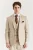 Beige lichtgewicht zomerblazer met één rij knopen voor heren