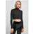 Urban Classics Ladies Organic Cropped Turtelneck Longsleeve Black
