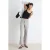 TRENDYOLMİLLA Dames Grijs Effen Wijde pijp Hoge taille Jeans