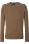Redmond Casual Trui ronde hals beige, Effen