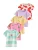 Next Shirt  turquoise / geel / lavendel / pink / rood